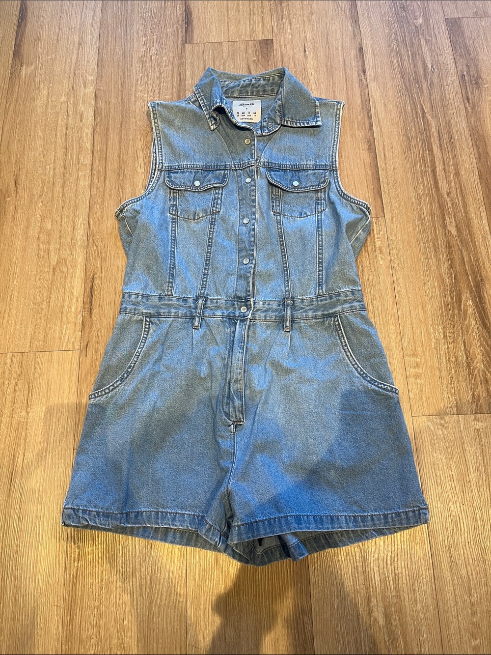 Denim&Co Sleeveless Light Blue Denim Romper